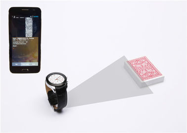 Кожаный классический блок развертки покера дозора с камерой для просматривая карт кодов штриховой маркировки