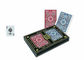 Двойник игральных карт стрелки Кем плутовки покера маркированный украшает пластмасса 100%